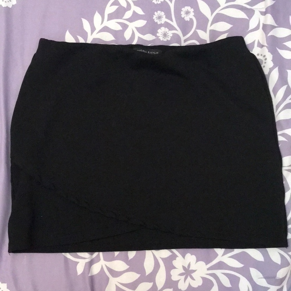 Kendall & Kylie Pascun Black Mini Skirt